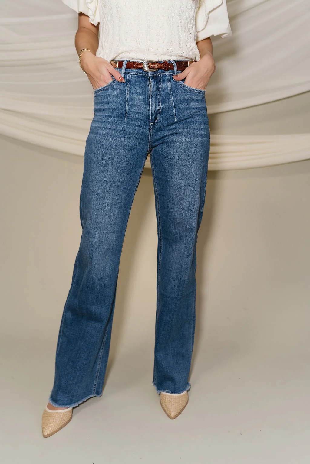 Mica: Mya Medium Wash High Rise Jeans - Image 5