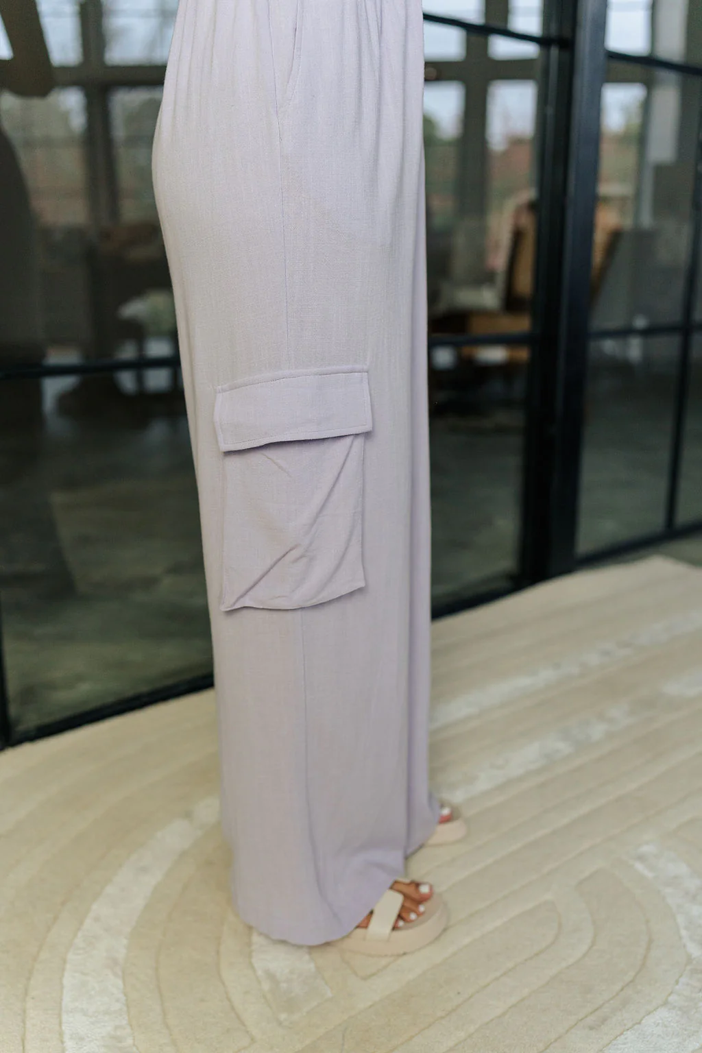 Mila Lavender Cargo Pants - Image 6