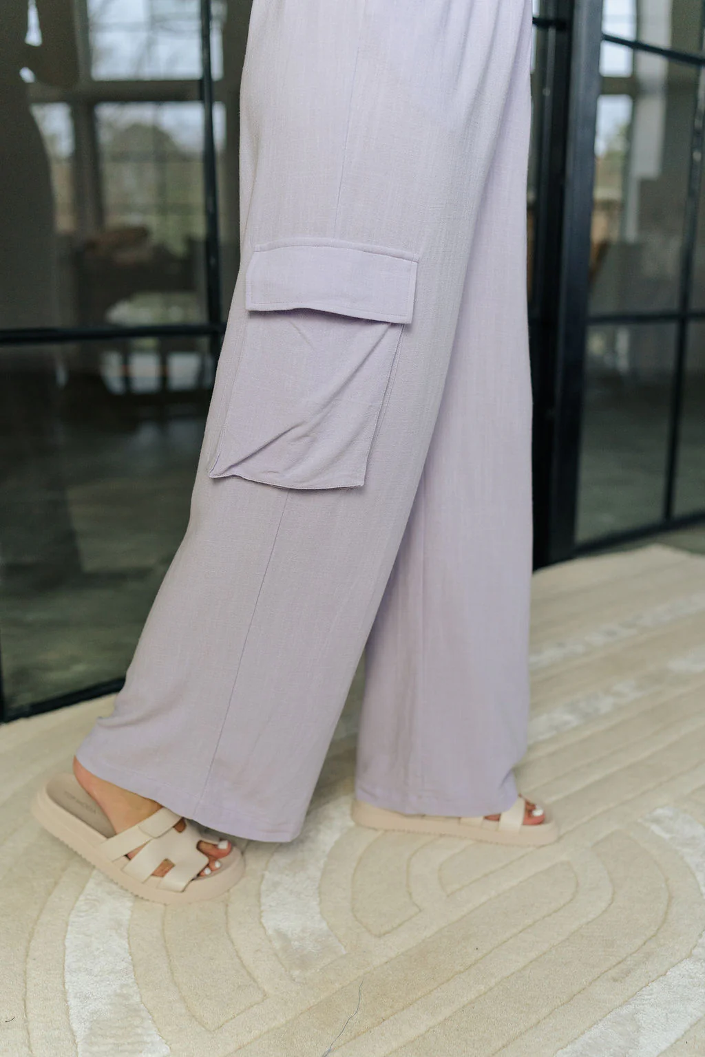 Mila Lavender Cargo Pants - Image 7