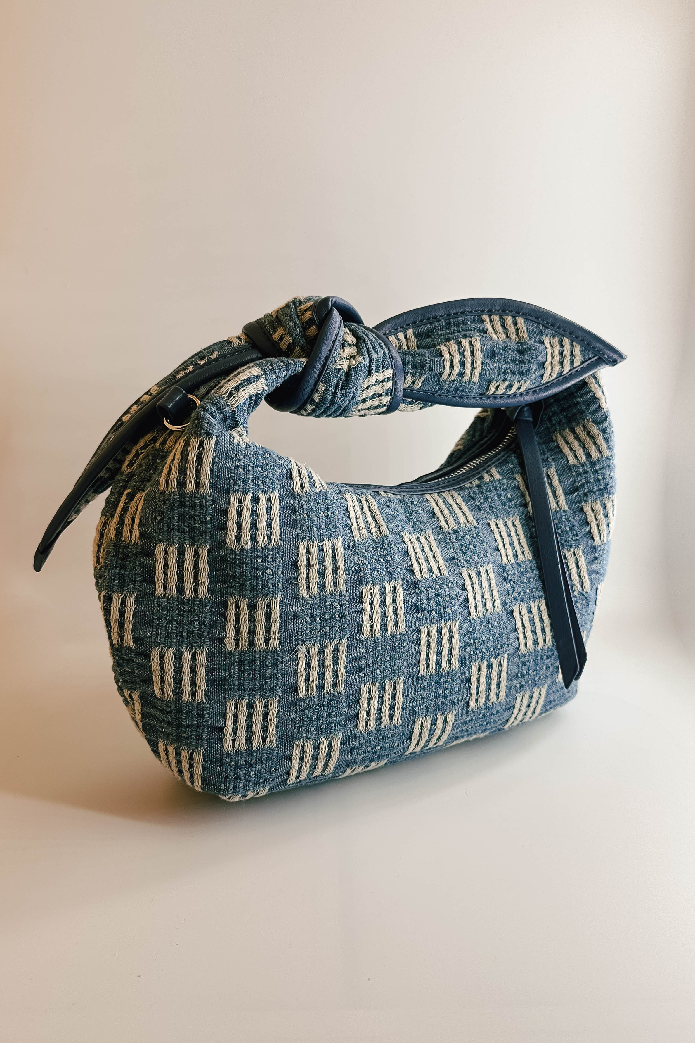 Miley Denim Knot Handbag - Image 2
