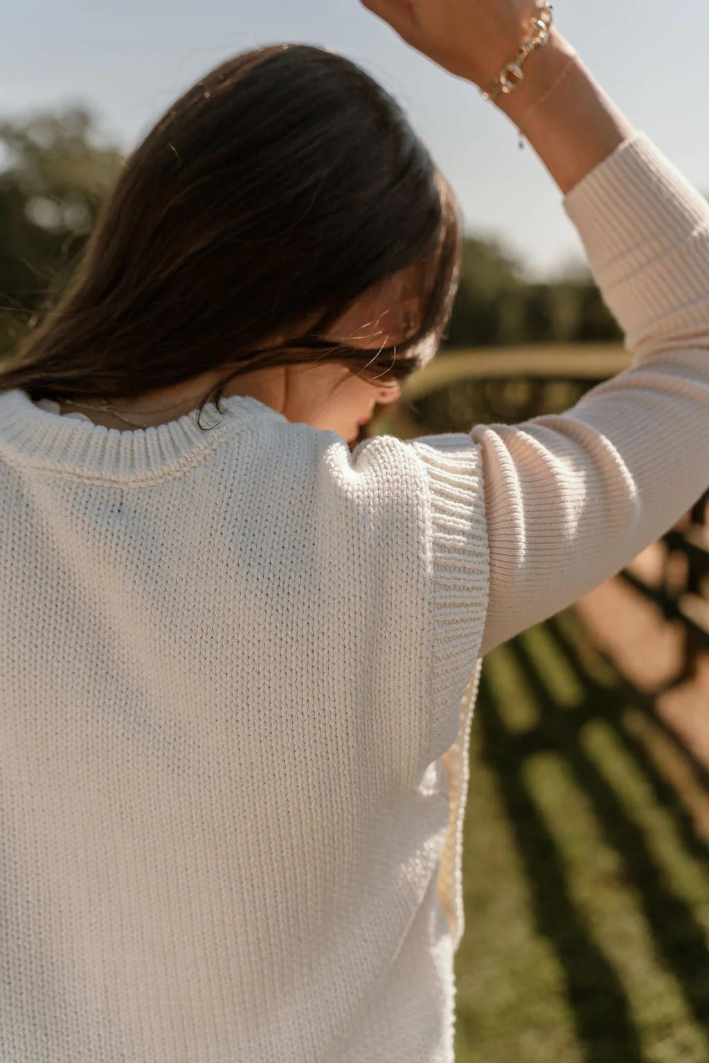 Mille Cream Tortoise Button Sweater Vest - Image 7