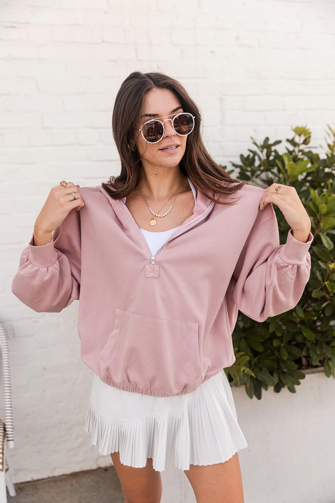 Millie Mauve Pink Hoodie Sweatshirt - Image 5