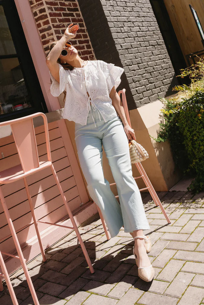 Milly Seafoam Green Wide Leg Pants