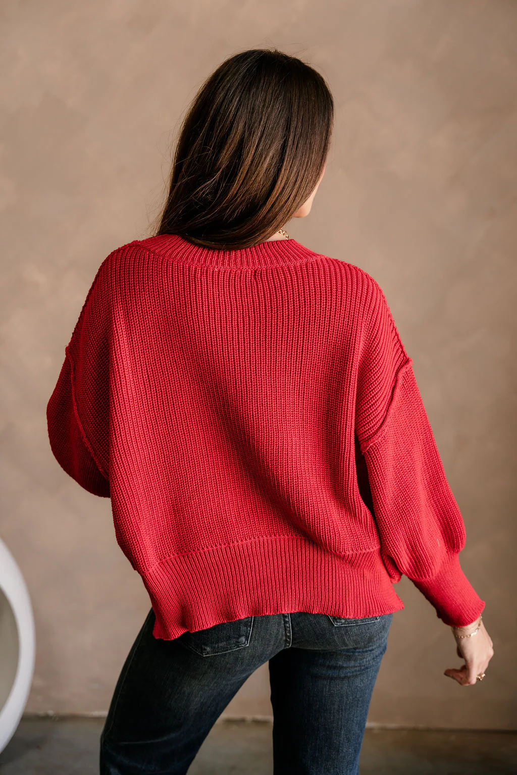Molly Red Long Sleeve Sweater - Image 10