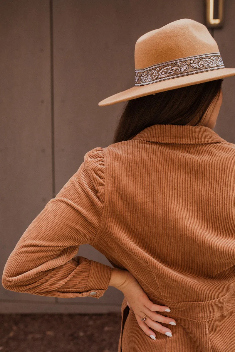 More Than Enough Romper In Camel - Image 6