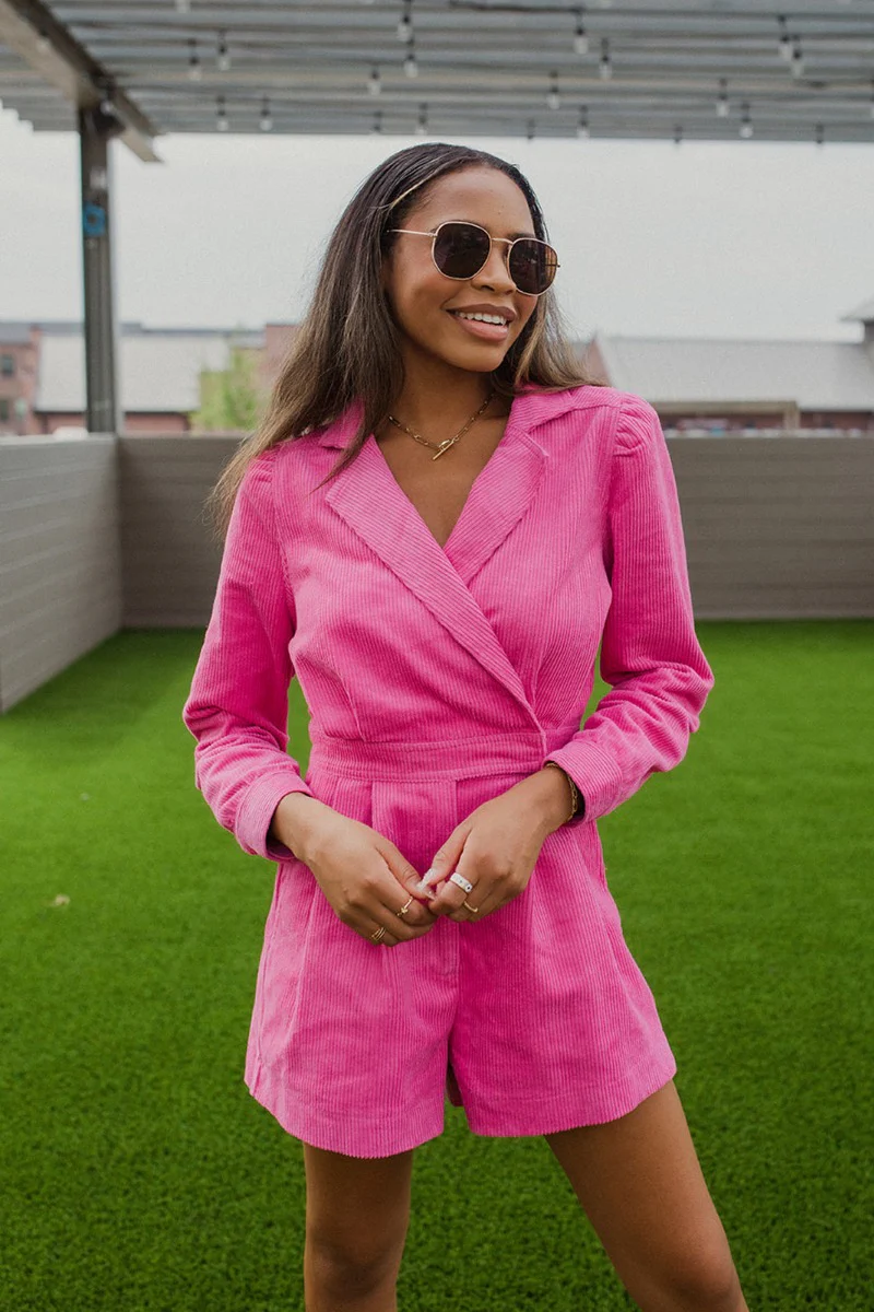 More Than Enough Romper In Pink