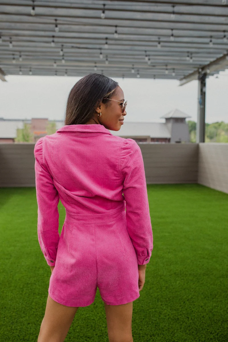 More Than Enough Romper In Pink - Image 3