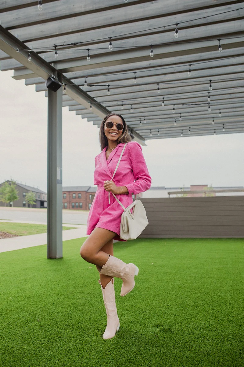 More Than Enough Romper In Pink - Image 4
