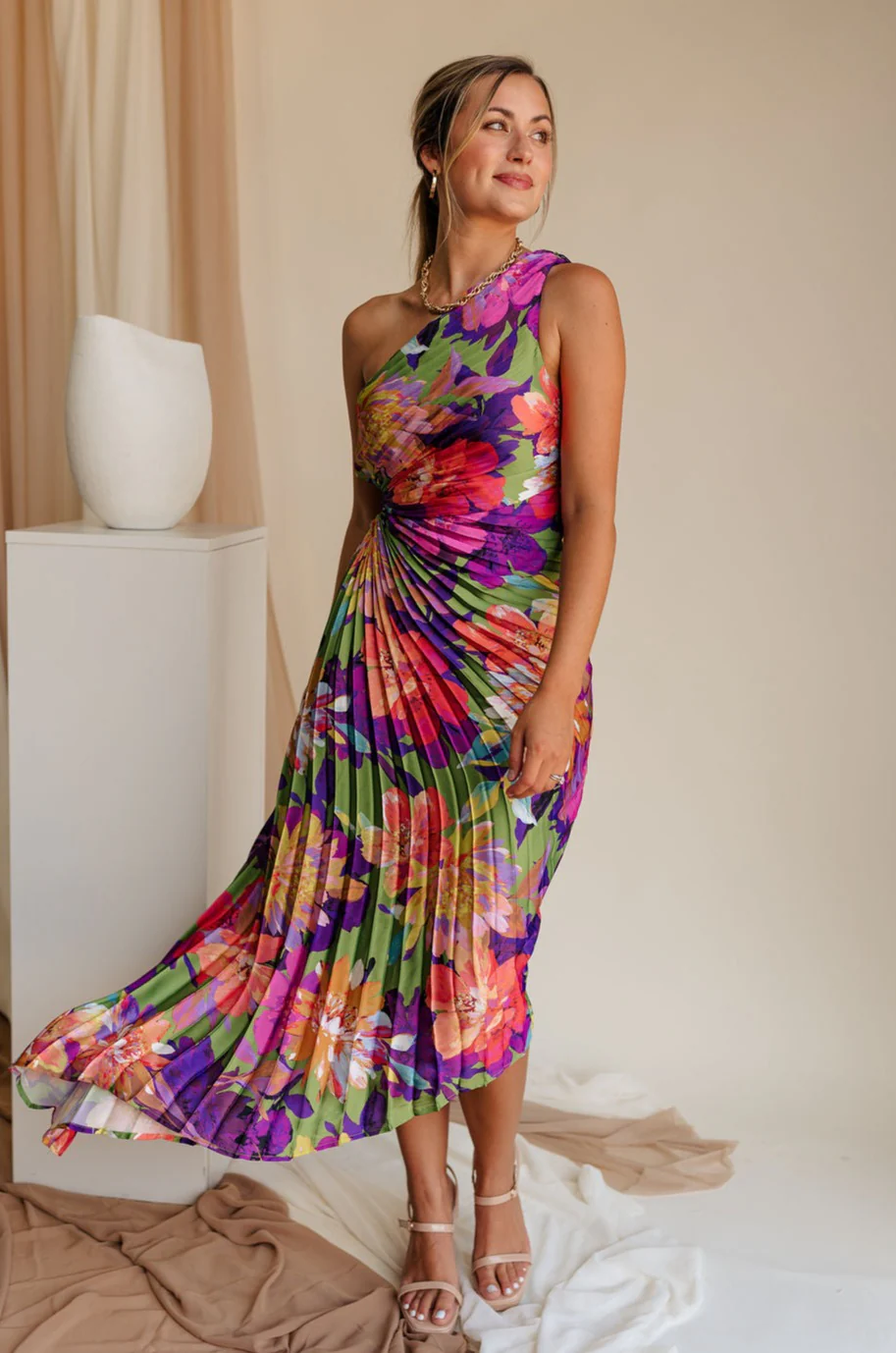 Morgan Multi Floral Midi Dress