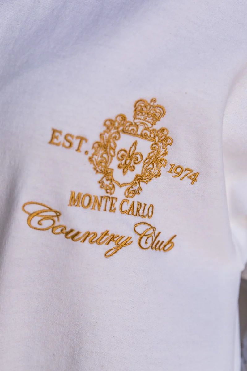 Monte Carlo White Long Sleeve Sweatshirt - Image 4