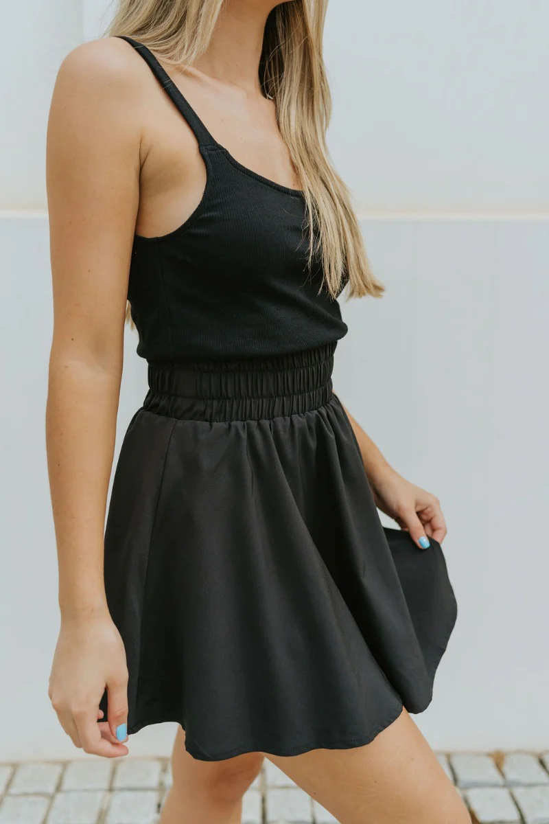 Movement Mini Dress in Black - Image 5