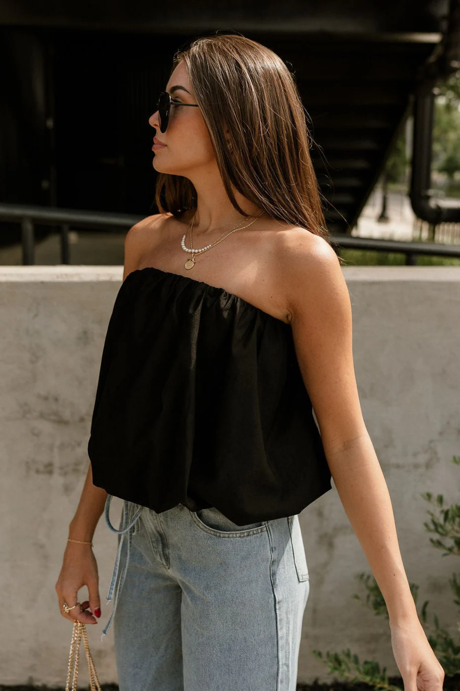 Everly Black Bubble Strapless Bodysuit - Image 2