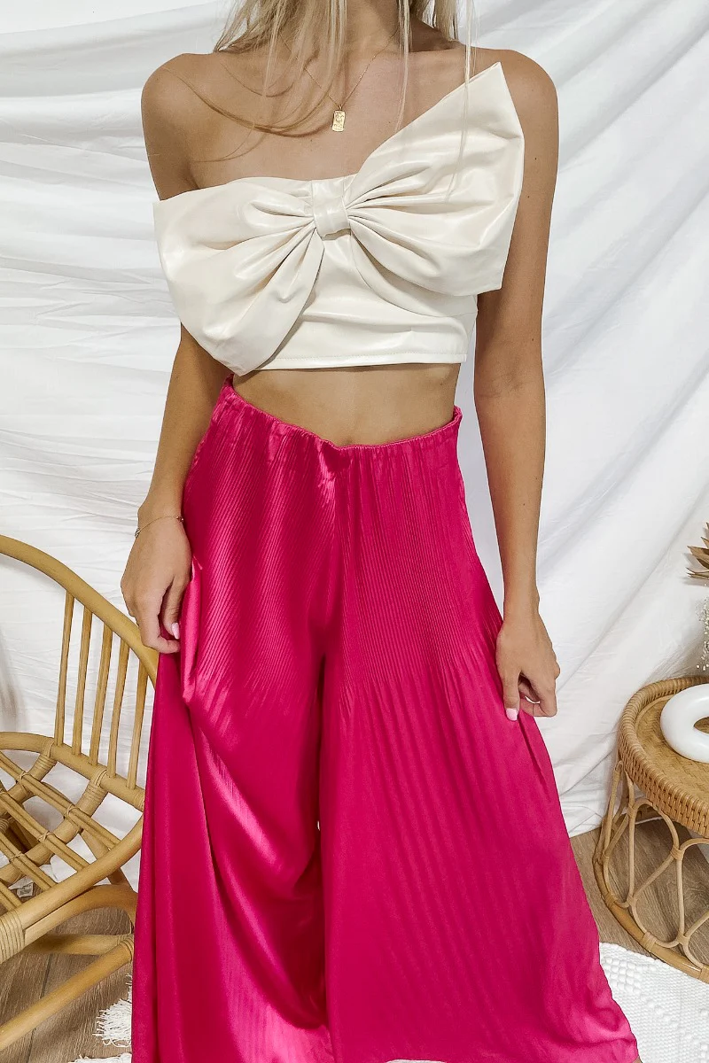 My Muse Crop Top In Ivory - Image 2