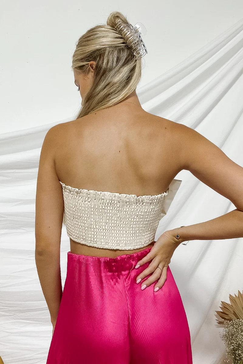 My Muse Crop Top In Ivory - Image 5
