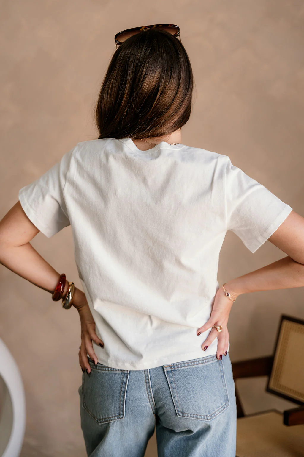 Myla Ivory Cotton Short Sleeve Top - Image 9