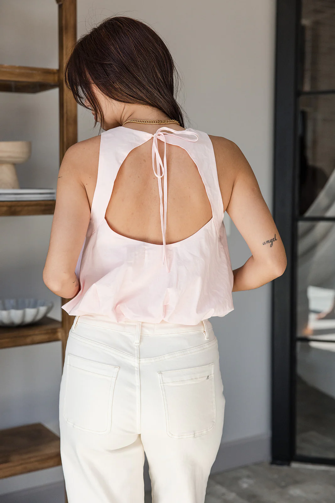 Myla Light Pink Bubble Tank - Image 4