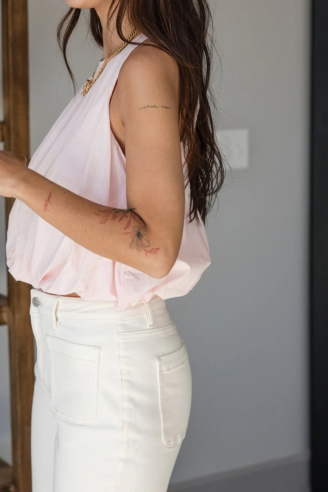 Myla Light Pink Bubble Tank - Image 9