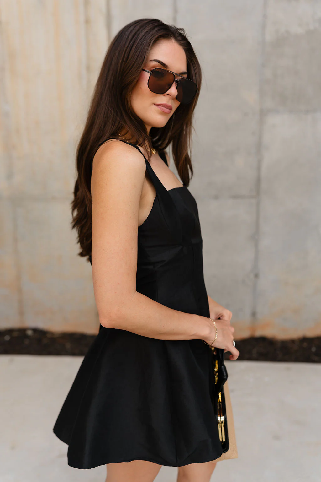 Mylah Black Flare Mini Dress - Image 6