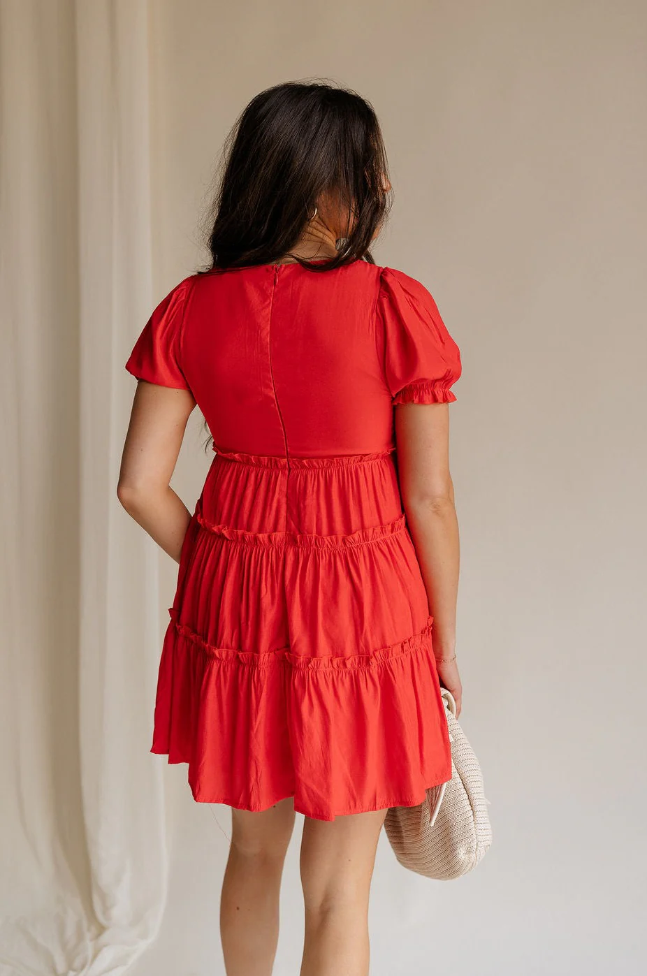 Nalani Tiered Short Sleeve Mini Dress - Image 2