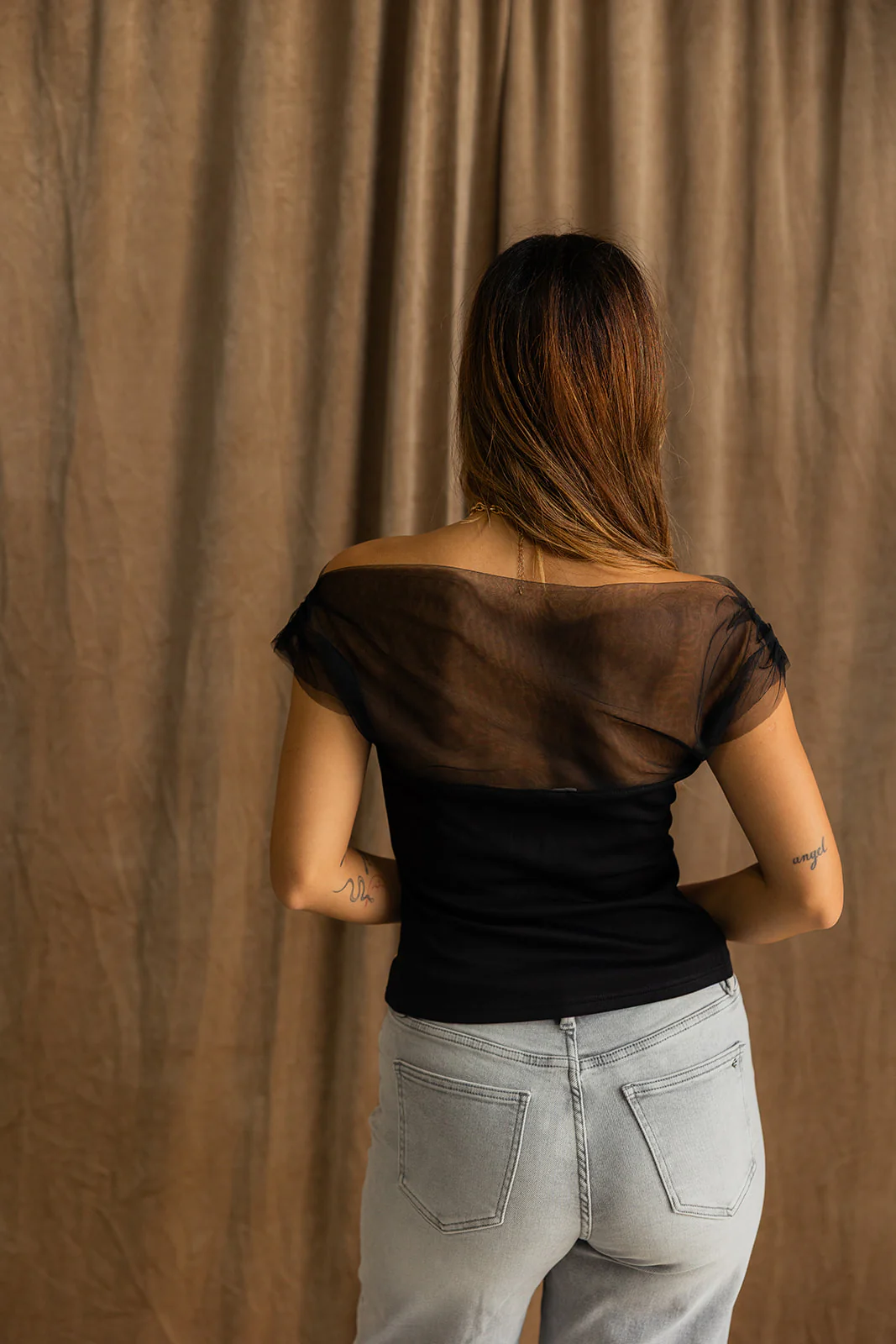 Naomi Black Off-The-Shoulder Top - Image 12