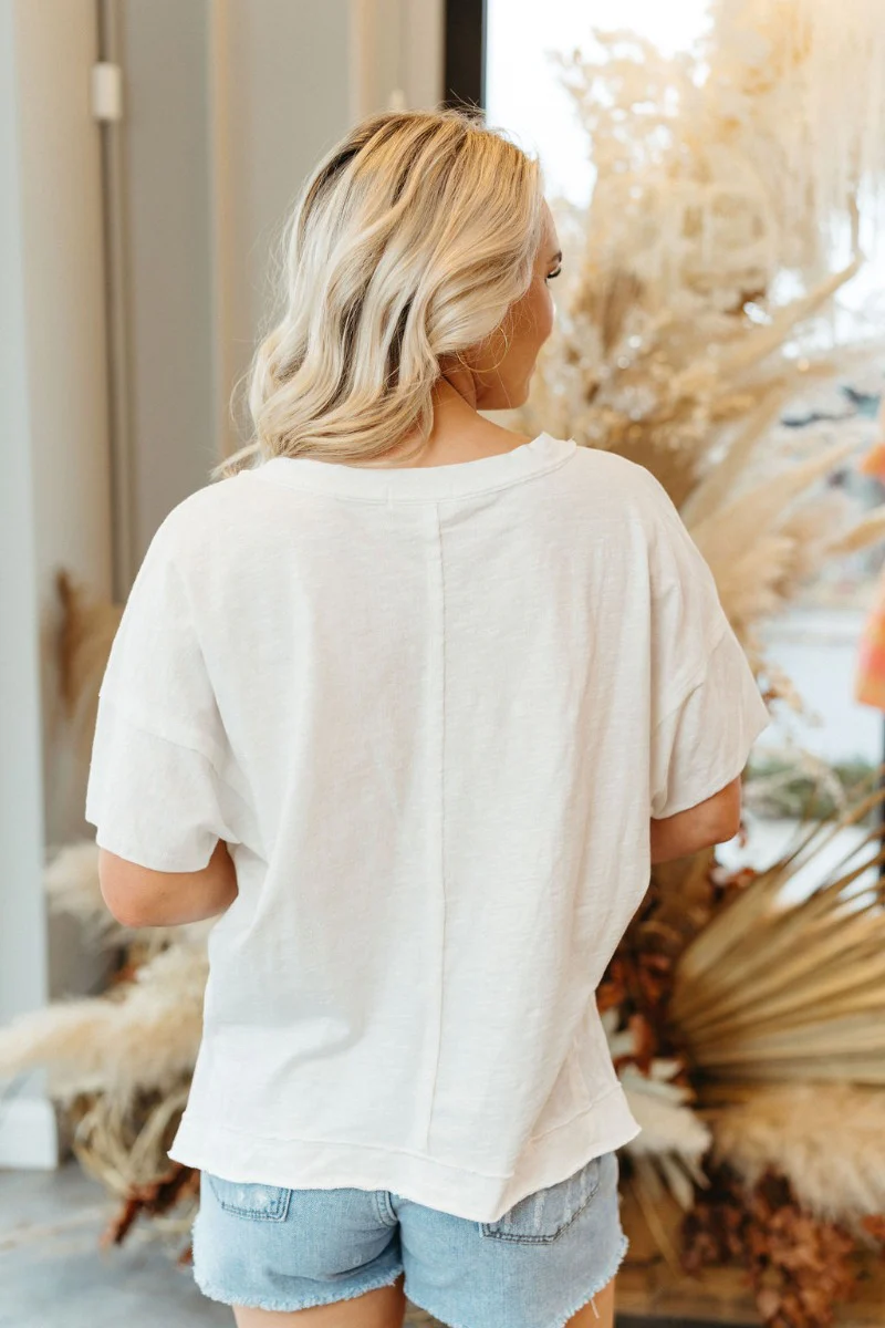 Need More Time Top in White - Image 4