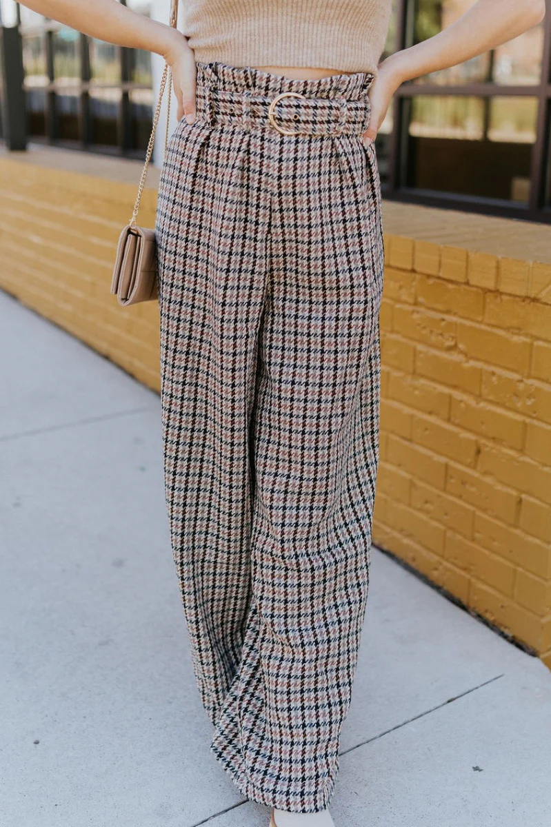 New In Town Houndstooth Pants