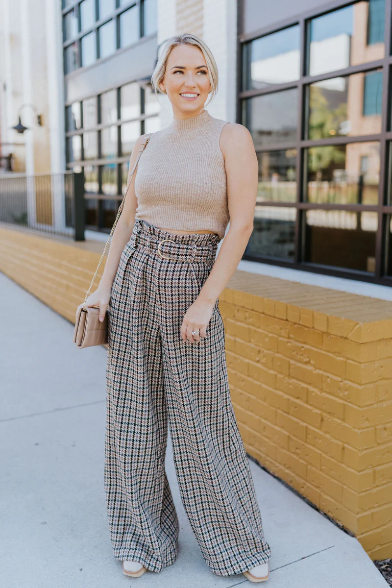 New In Town Houndstooth Pants - Image 2