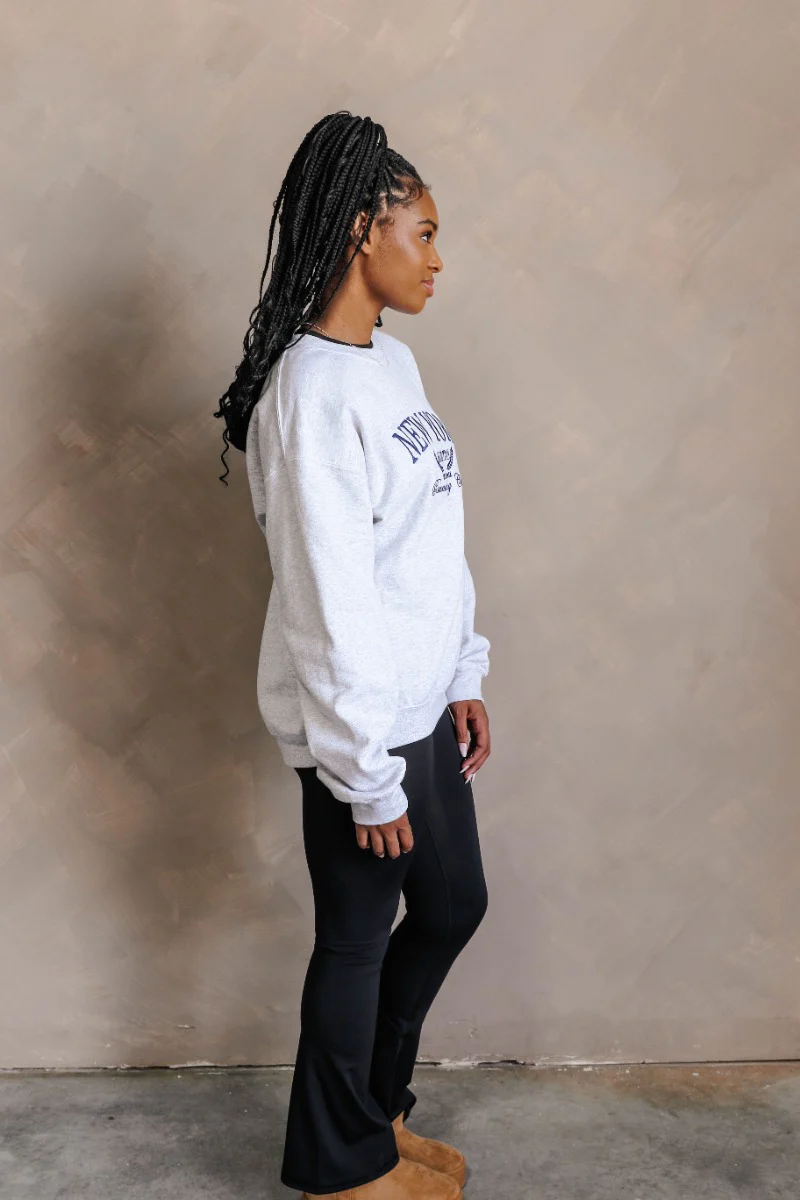 New York Running Club Grey Embroidered Sweatshirt - Image 5