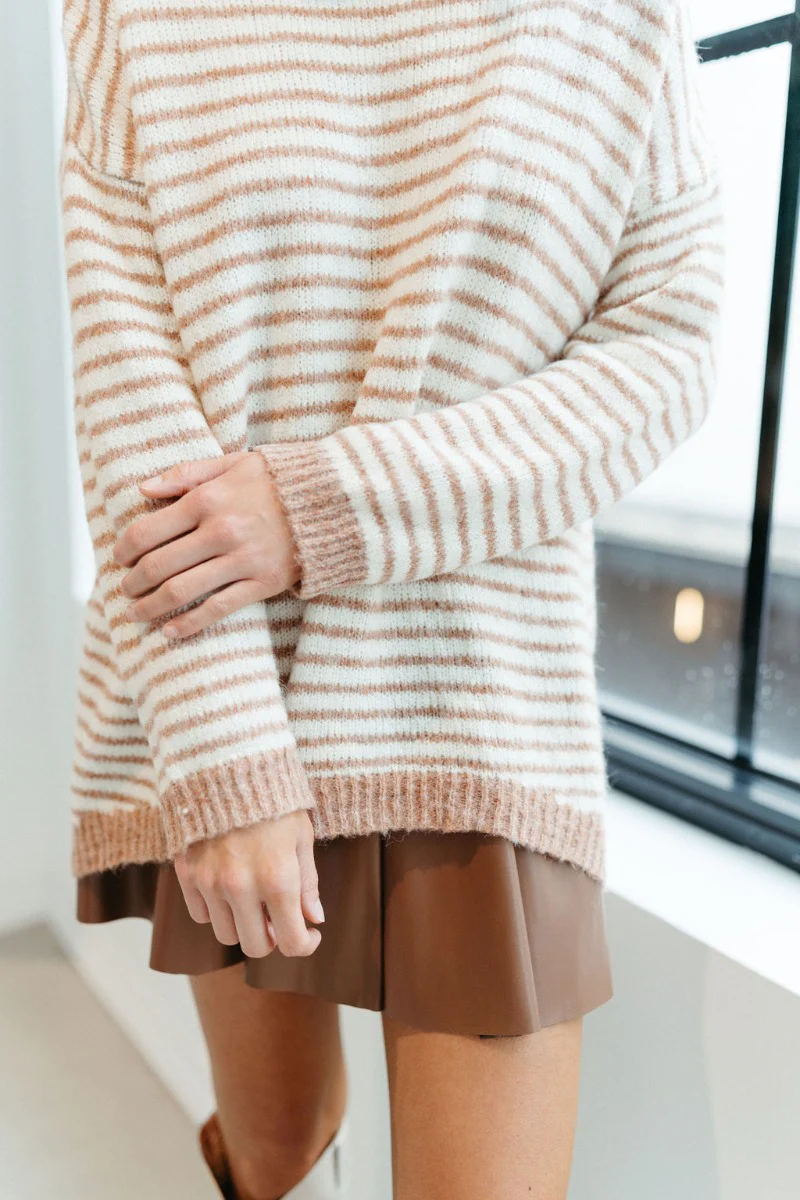 New You Striped Sweater - Image 3