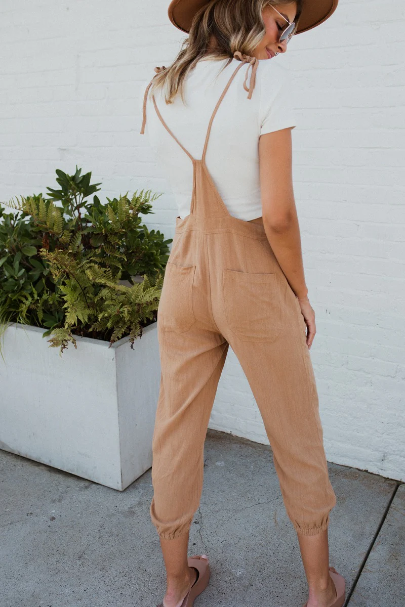 Next Adventure Jumpsuit in Camel - Image 7