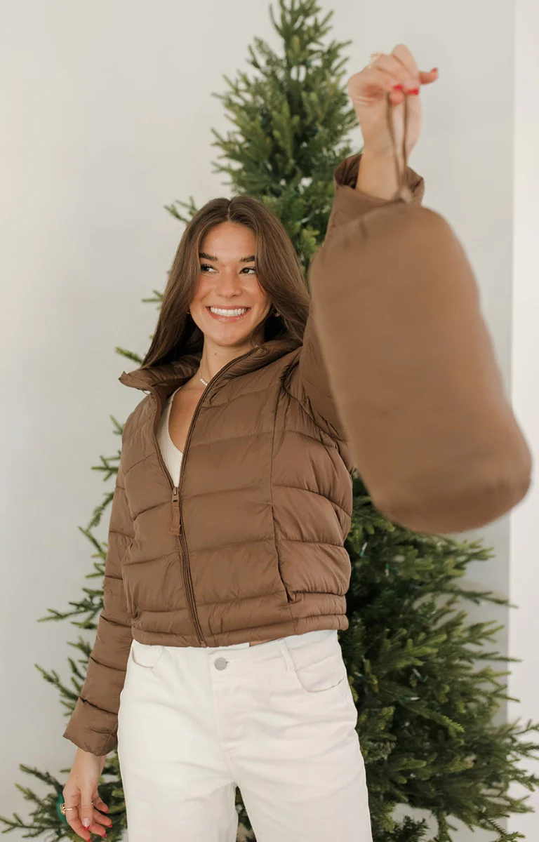 Next Adventure Puffer Jacket in Cocoa - Image 2