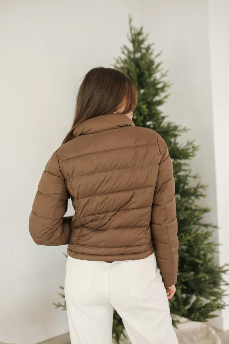 Next Adventure Puffer Jacket in Cocoa - Image 6