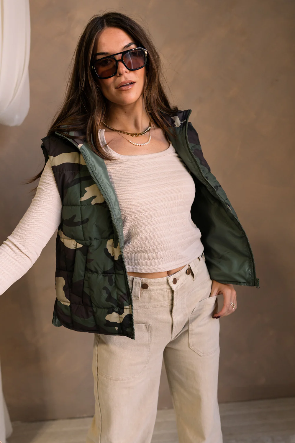 Nila Camo Puffer Vest - Image 7