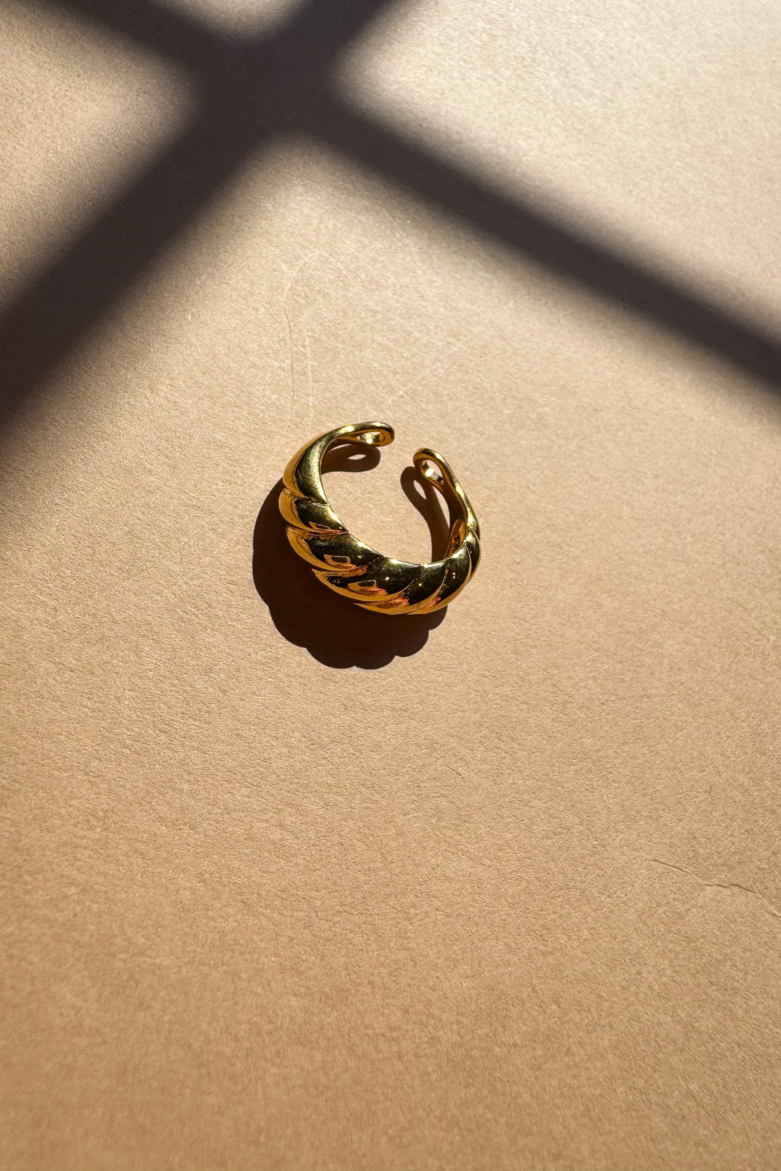 Nina Twisted Gold Dipped Ring