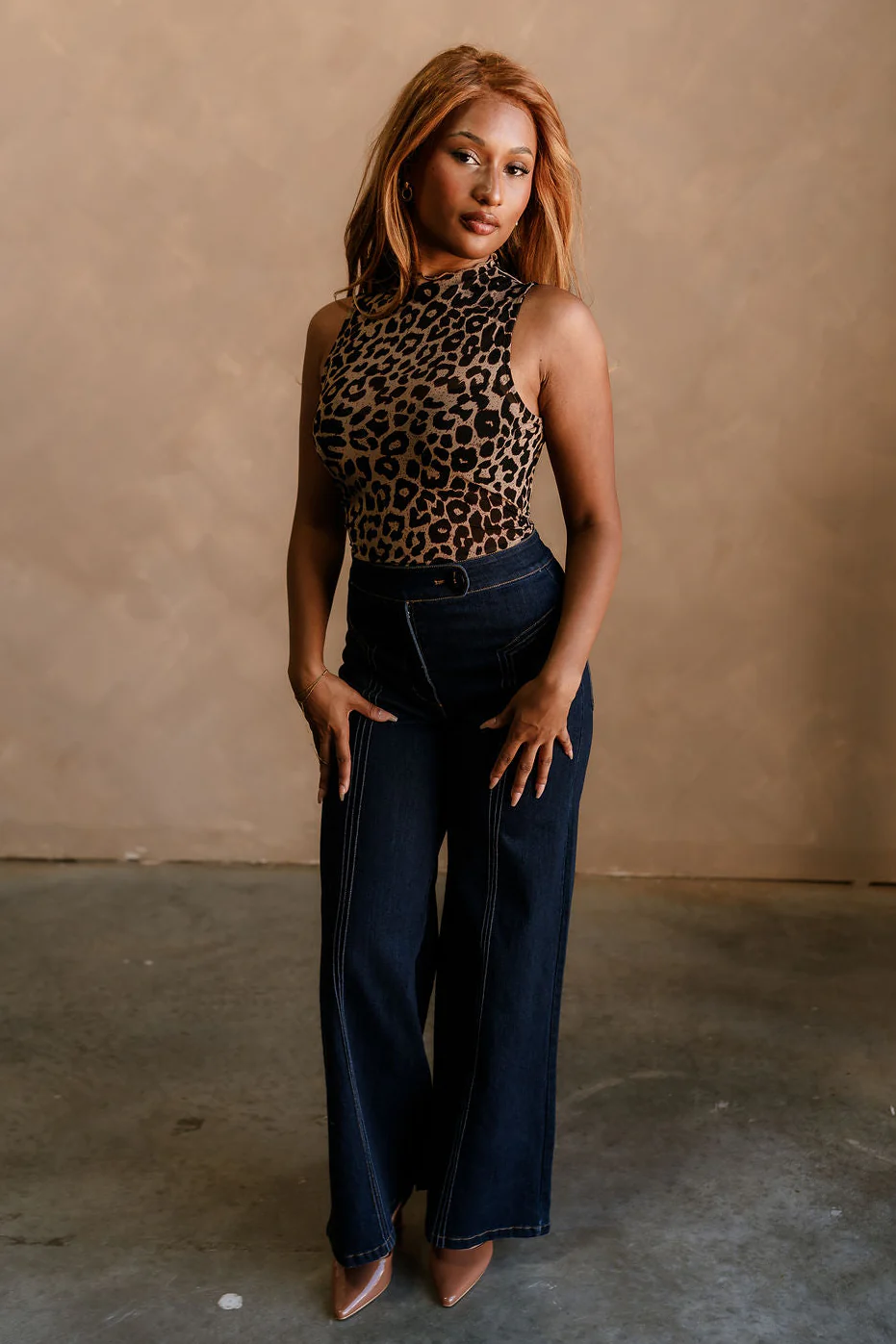 Noelle Cheetah Mesh Tank - Image 2