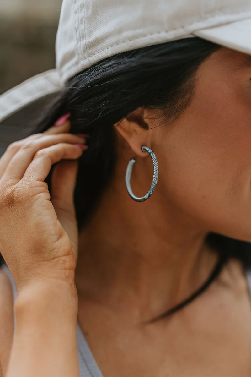Not In Love Hoop Earring