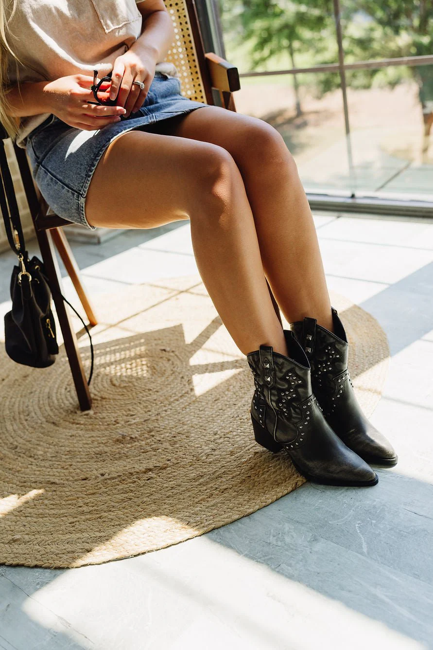 Dirty Laundry Nowhere Western Black Bootie - Image 3