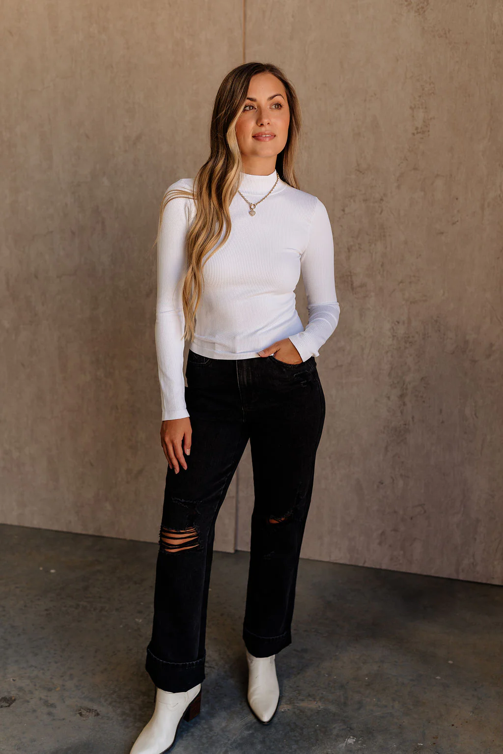 Maren Ribbed Long Sleeve Top - Image 10