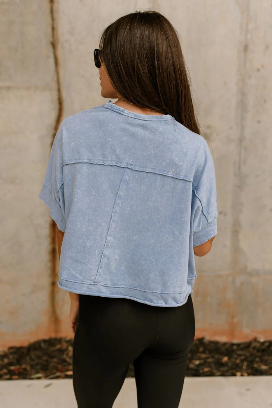 Kamila Washed Short Sleeve Top - Image 10
