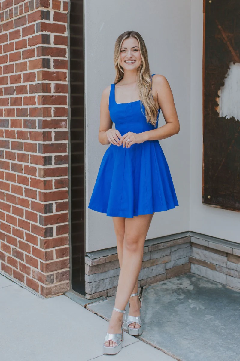Oasis Escape Dress in Royal Blue - Image 2