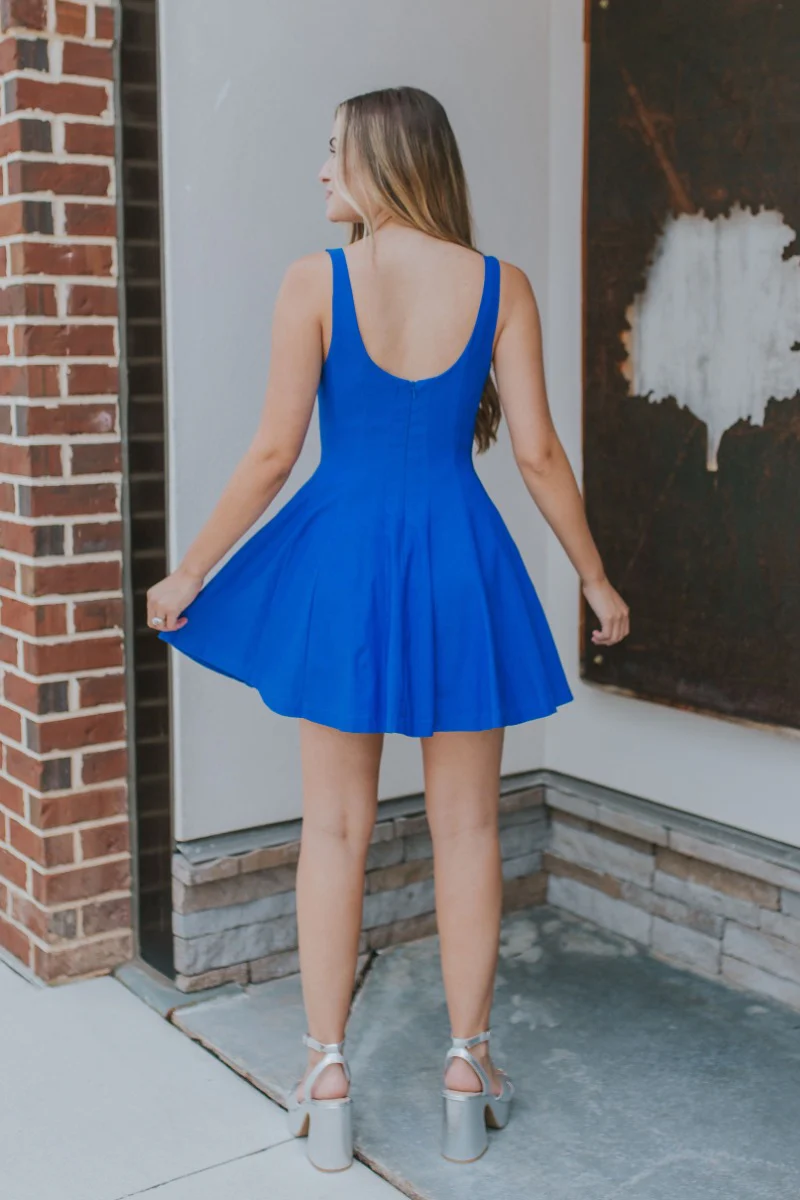 Oasis Escape Dress in Royal Blue - Image 5
