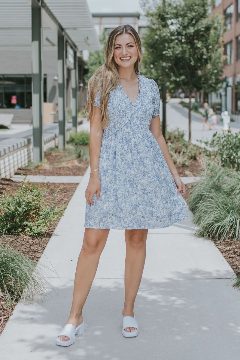 Ocean Boulevard Floral Dress