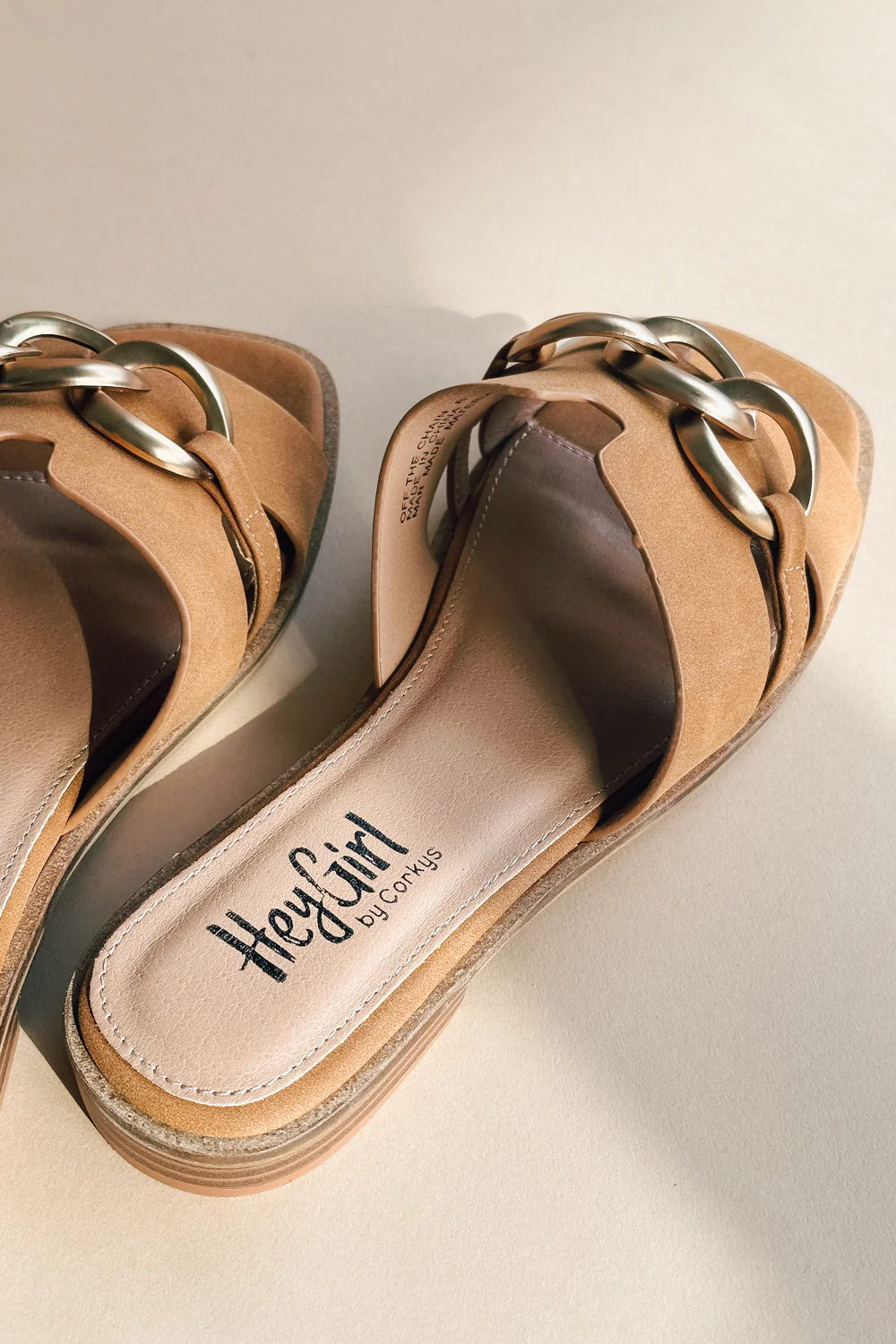 Hey Girl by Corkys Off The Chain Cognac Smooth Sandal - Image 3