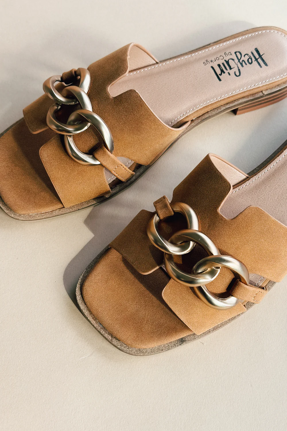 Hey Girl by Corkys Off The Chain Cognac Smooth Sandal - Image 5