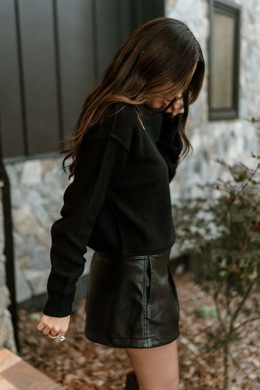 Olivia Black Long Sleeve Sweater - Image 4