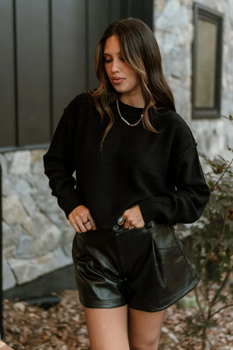 Olivia Black Long Sleeve Sweater - Image 6