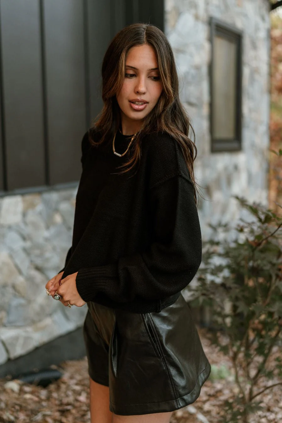 Olivia Black Long Sleeve Sweater - Image 7