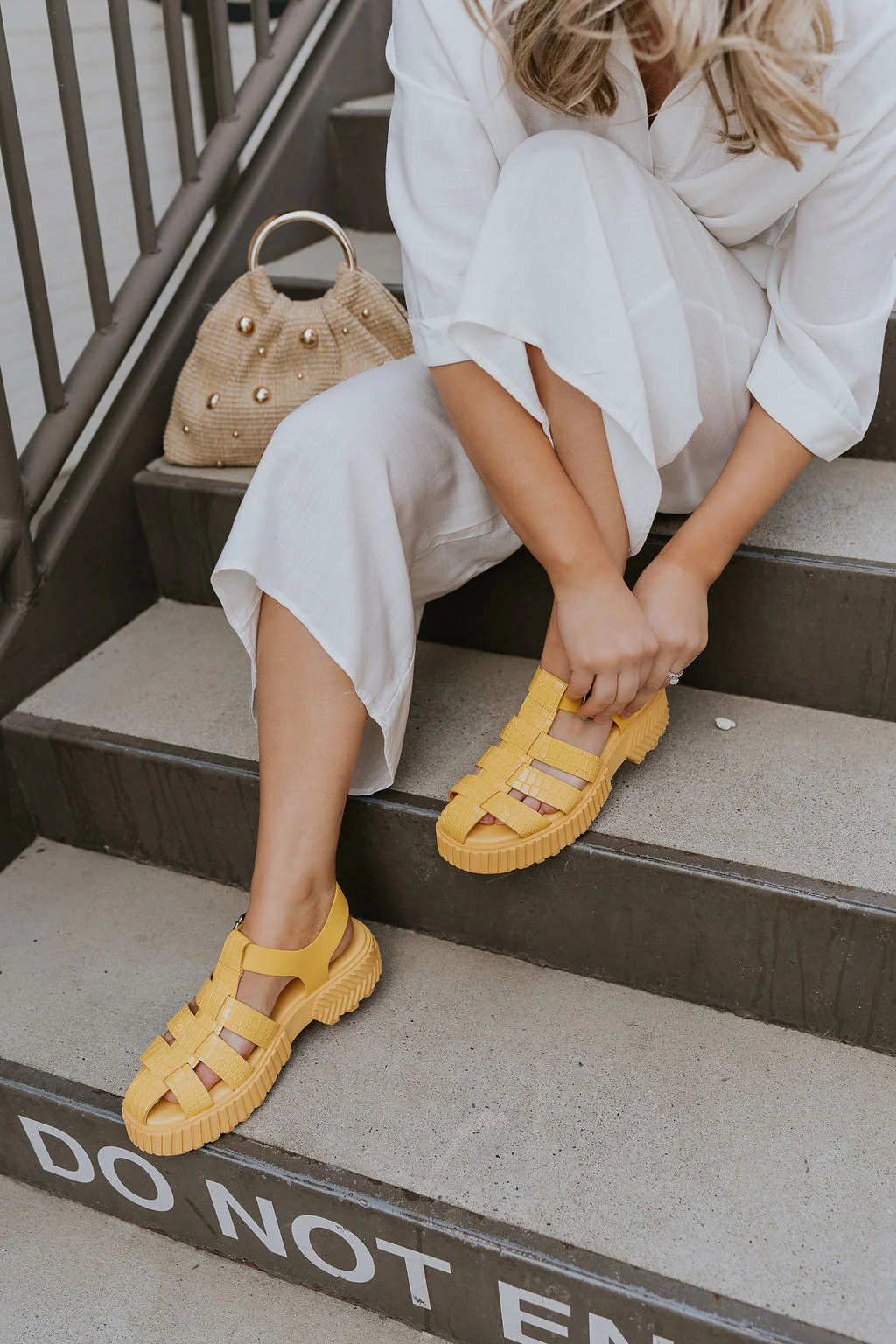 ONA Streetworks Fisherman Sandal in Yellow Ray & Pilsner - Image 2