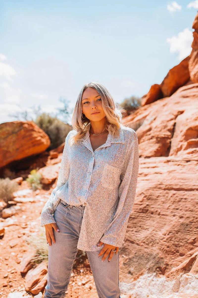 Star Gazing Sequin Top - Image 2