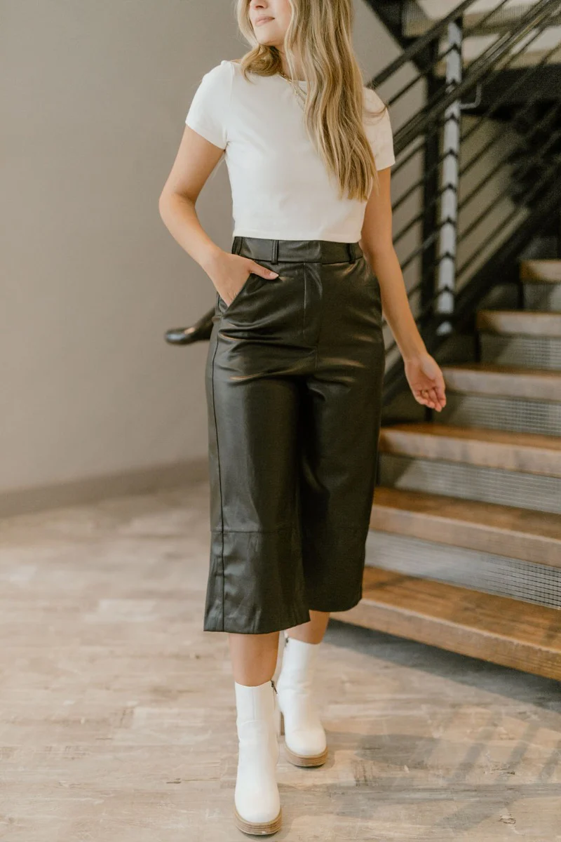 Own It Faux-Leather Pants